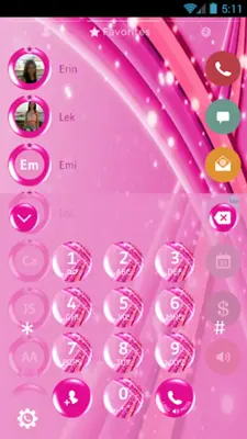 Theme Dialer Pink Sparkling android App screenshot 4